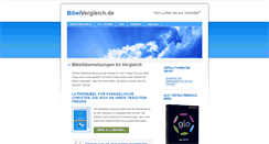 Desktop Screenshot of bibelvergleich.de
